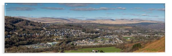 Ystalyfera panorama Acrylic by Leighton Collins