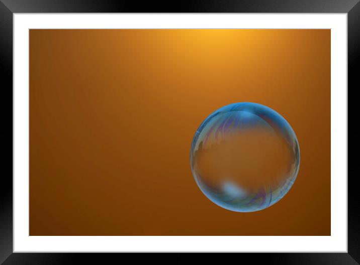 Blue Bubble Framed Mounted Print by Glen Allen
