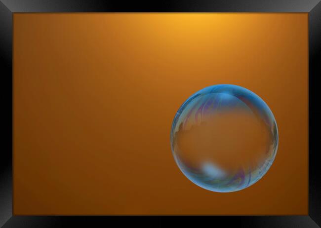 Blue Bubble Framed Print by Glen Allen