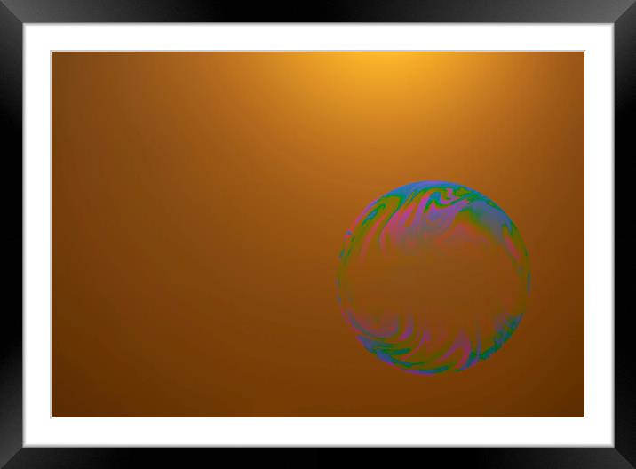 Psychedelic Bubble  Framed Mounted Print by Glen Allen
