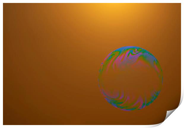 Psychedelic Bubble  Print by Glen Allen