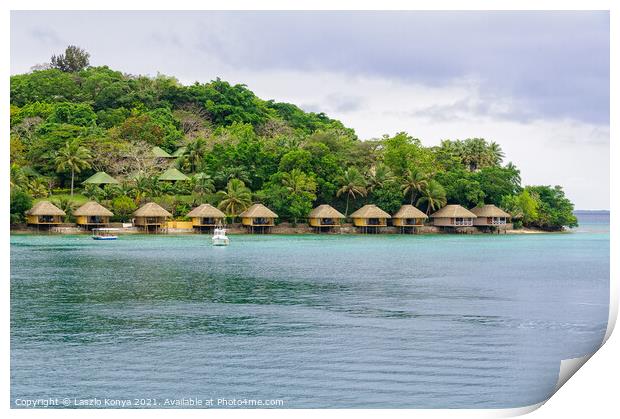 Iririki Island Resort - Port Vila Print by Laszlo Konya