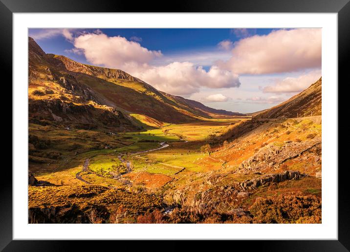 Welsh valley Framed Mounted Print by Kevin Elias