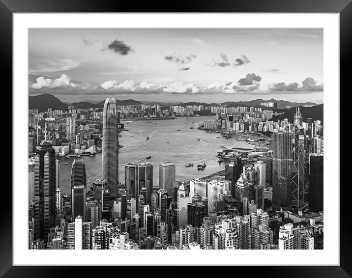 HONG KONG 39 Framed Mounted Print by Tom Uhlenberg