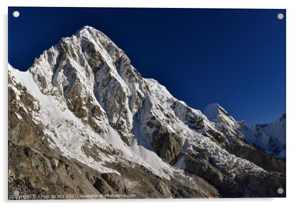 Snow mountains of Himalayas in Nepal Acrylic by Chun Ju Wu