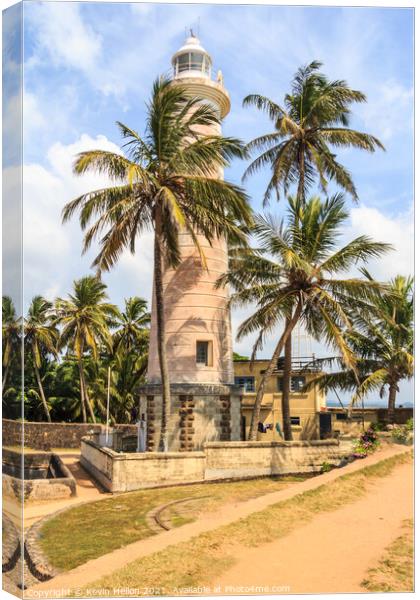 Galle Fort Lighthouse, Sri Lanka Canvas Print by Kevin Hellon