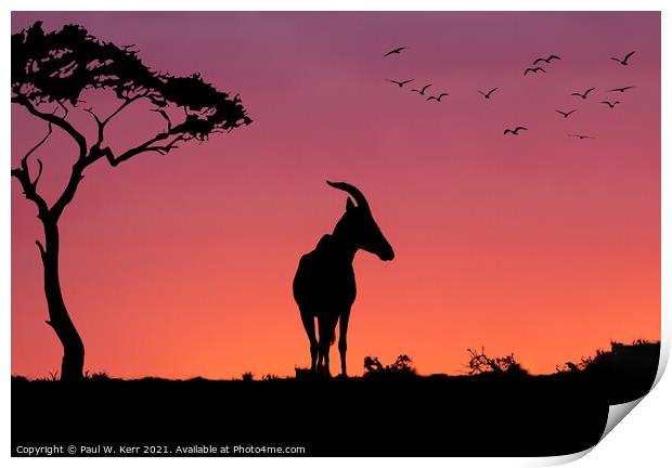 Under the evening sky ... Print by Paul W. Kerr