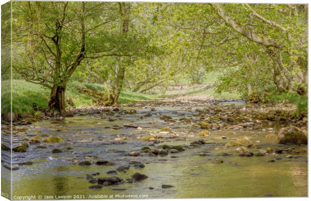 River Cover in Coverdale, Yorkshire Canvas Print by Jaxx Lawson