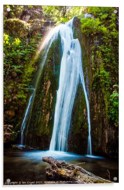 The waterfalls of Varvara Acrylic by Nic Croad