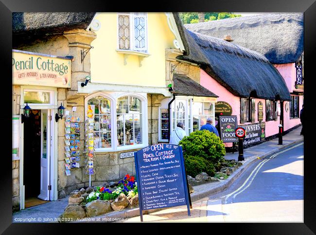 Old Shanklin on the Isle of Wight. Framed Print by john hill