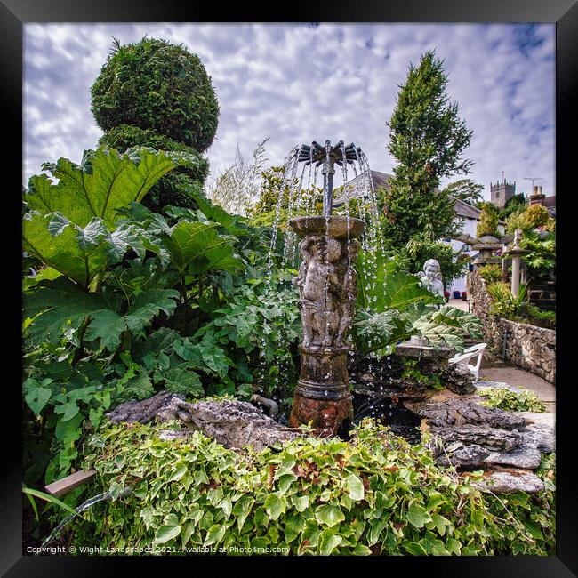 Godshill Fountain Framed Print by Wight Landscapes