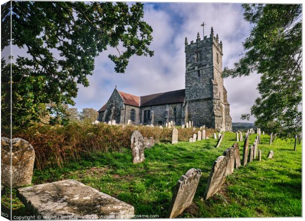 All Saints Church Godshill Canvas Print by Wight Landscapes
