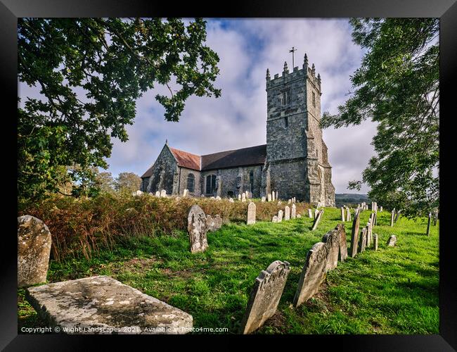 All Saints Church Godshill Framed Print by Wight Landscapes