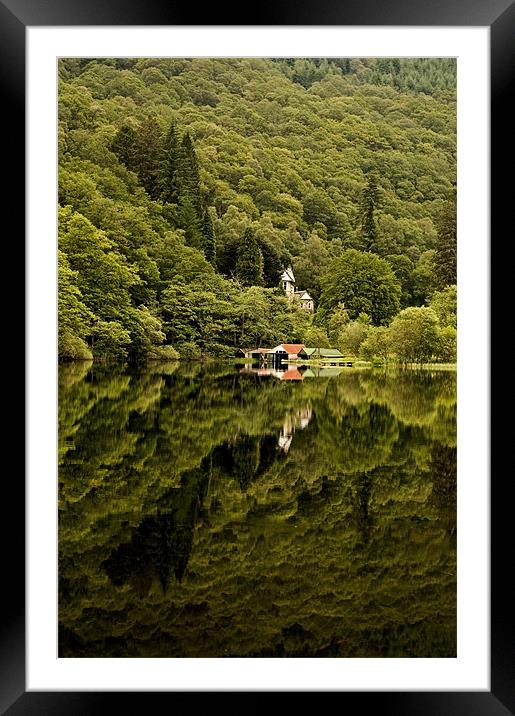 Jewel of the Trossachs, Loch Ard, Scotland Framed Mounted Print by Sarah Partridge