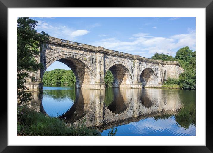 The Lune Aqueduct, Lancaster Framed Mounted Print by Keith Douglas