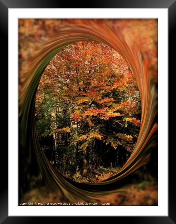 Colour me Autumn Framed Mounted Print by Heather Goodwin