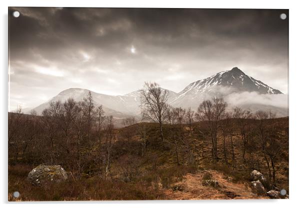 Glen Etive - Scotland Acrylic by Simon Wrigglesworth