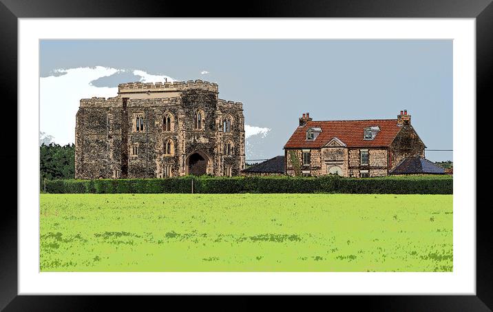 Pentney Abbey Norfolk Framed Mounted Print by mark humpage