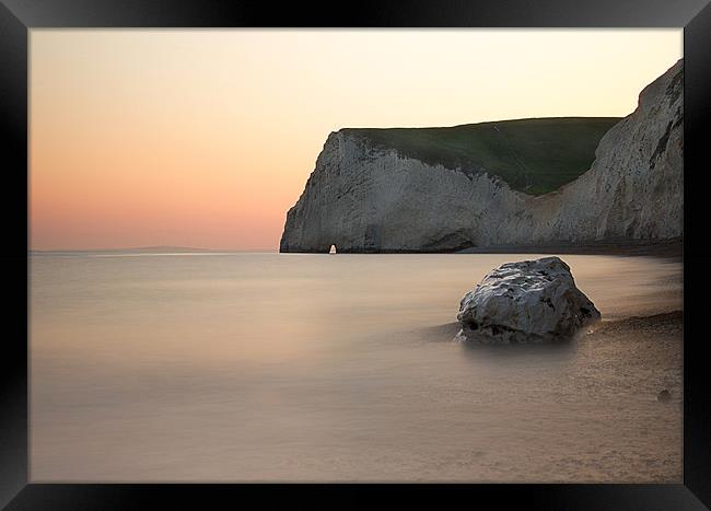 Dorset at sunset Framed Print by Kraig Phillips