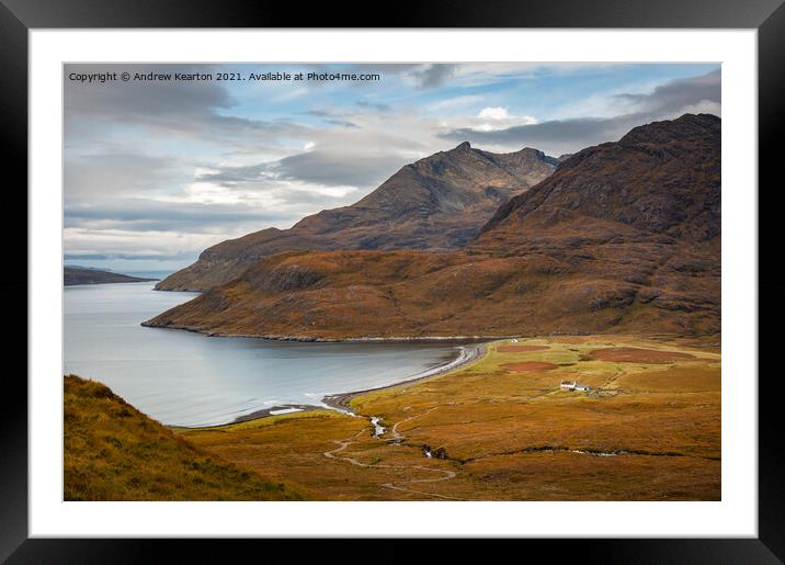 Camasunary, Isle of Skye, Scottish Highlands Framed Mounted Print by Andrew Kearton