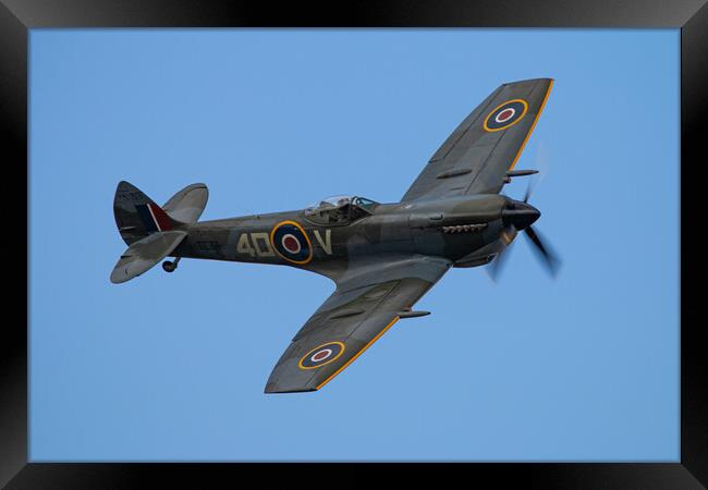 Spitfire TE311 Framed Print by J Biggadike