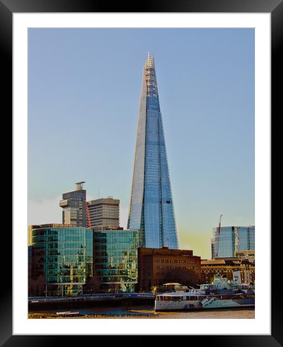 The Shard, London, UK. Framed Mounted Print by Peter Bolton