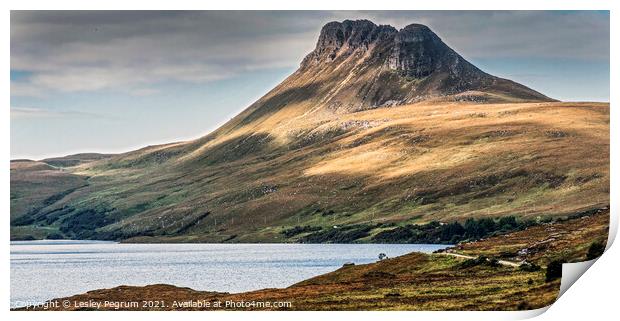 Stac Pollaidh in Sunlight Scotland Print by Lesley Pegrum