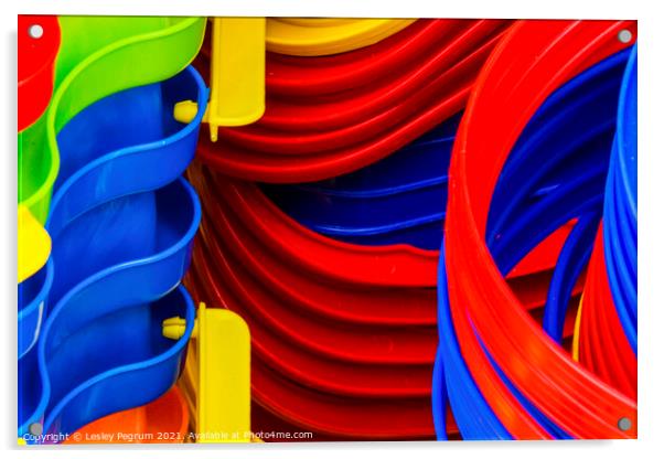 Buckets of Fun Acrylic by Lesley Pegrum