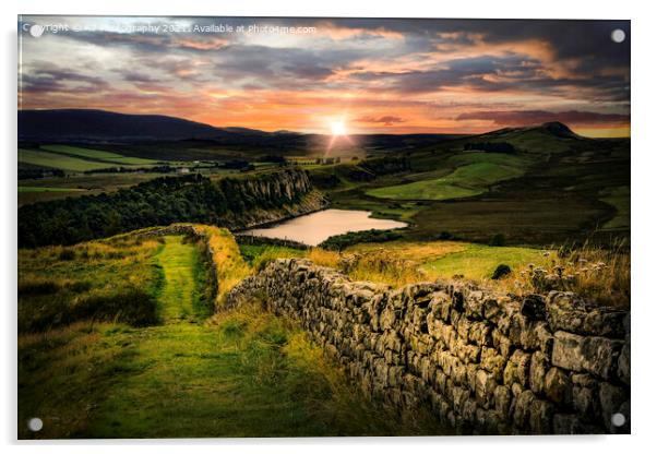 Hadrians Wall, Northumberland Acrylic by K7 Photography