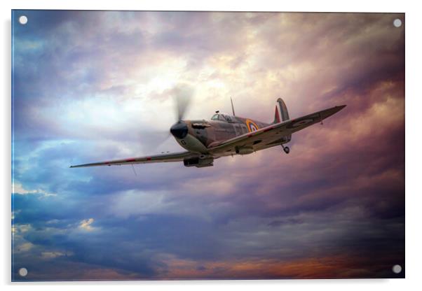 Spitfire IIa Acrylic by J Biggadike