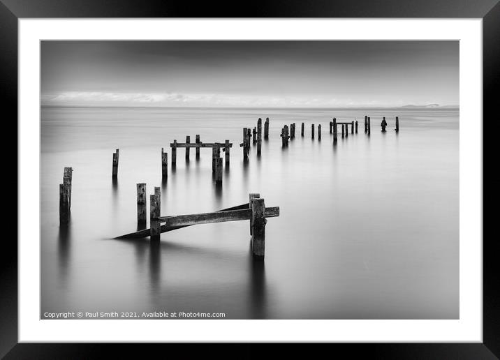 Swanage Old Pier Framed Mounted Print by Paul Smith