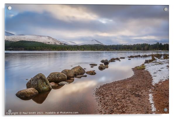 Loch Morlich & the Cairngorms Acrylic by Paul Smith