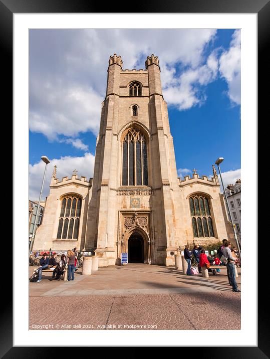 Great St Marys Church Cambridge City Framed Mounted Print by Allan Bell