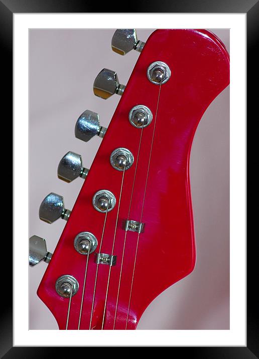 Guitar Framed Mounted Print by kelly Draper