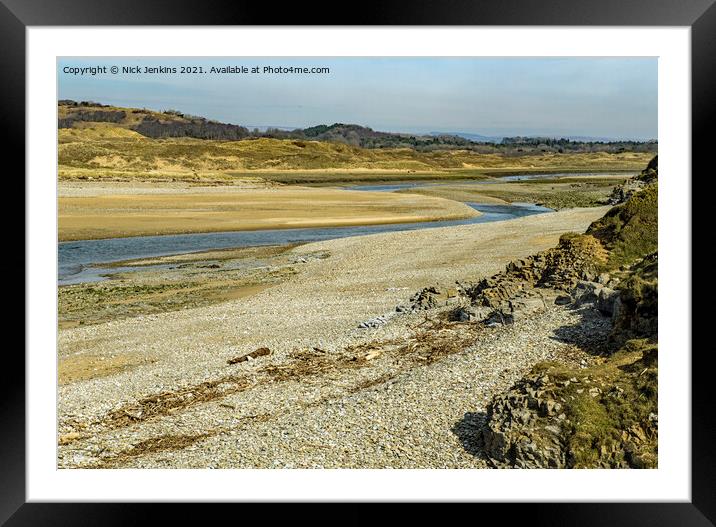 River Ogmore at Ogmore By Sea Glamorgan Heritage C Framed Mounted Print by Nick Jenkins