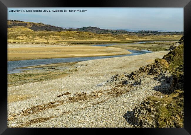 River Ogmore at Ogmore By Sea Glamorgan Heritage C Framed Print by Nick Jenkins