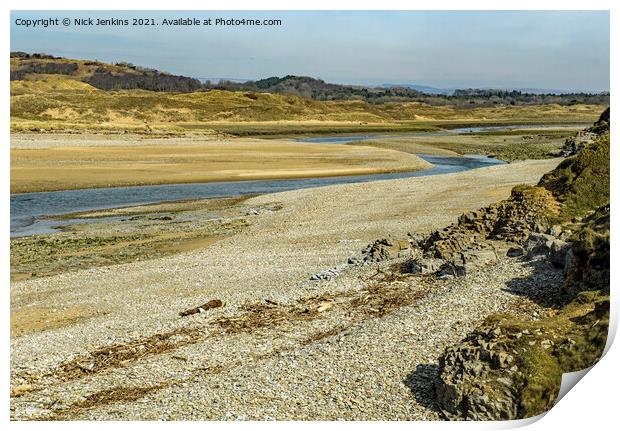 River Ogmore at Ogmore By Sea Glamorgan Heritage C Print by Nick Jenkins