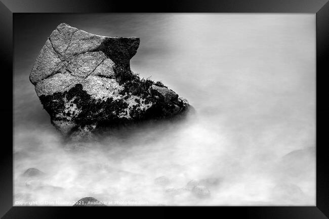 Majestic Sea Rock Framed Print by Don Nealon