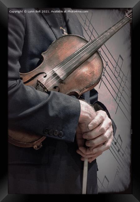 Violinist's Fingers Framed Print by Lynn Bolt
