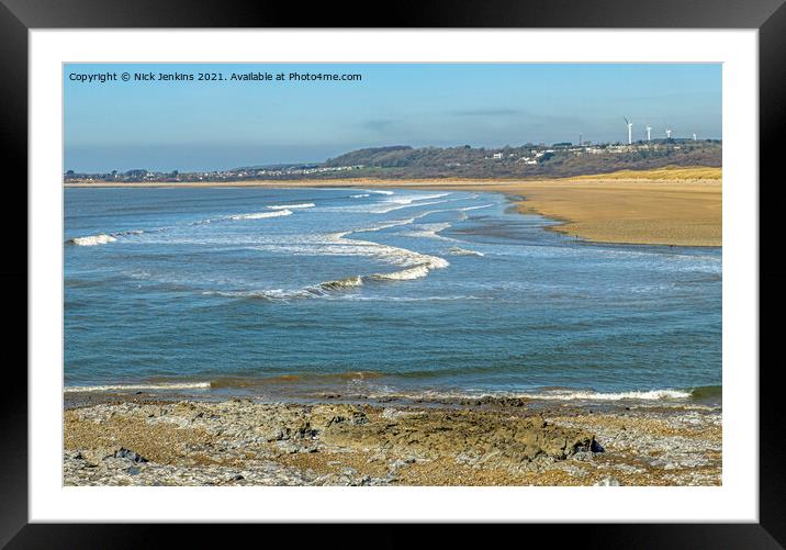River Ogmore Estuary Ogmore by Sea South Wales Coa Framed Mounted Print by Nick Jenkins