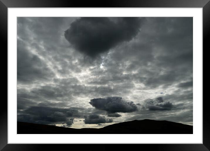 Clouds over Sale Fell in the Lake District. Framed Mounted Print by Peter Wiseman