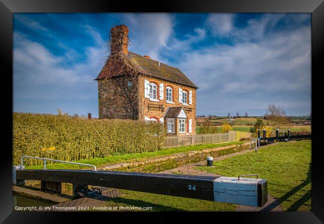 The Lock Keeper's Cottage Framed Print by Viv Thompson