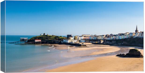 Tenby North Beach, Pembrokeshire, Wales. Canvas Print by Colin Allen