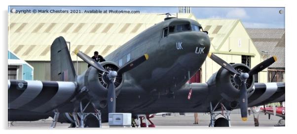 Iconic WWII Transport Plane Readies for Flight Acrylic by Mark Chesters