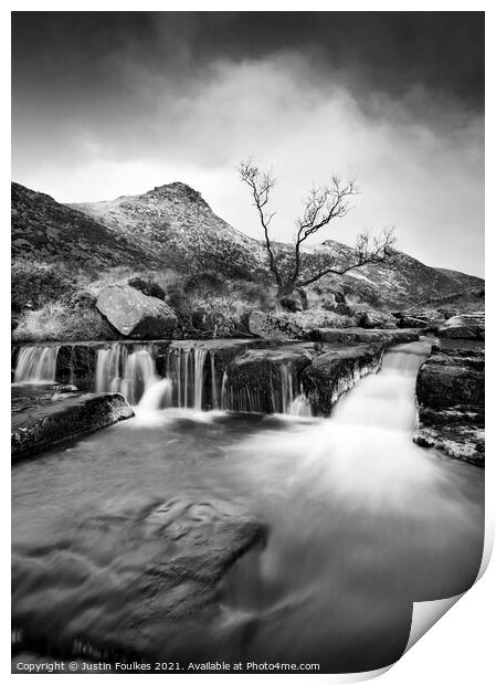 Tavy Cleave, Dartmoor Print by Justin Foulkes
