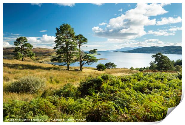 Kyles of Bute, Isle of Bute, Scotland Print by Justin Foulkes
