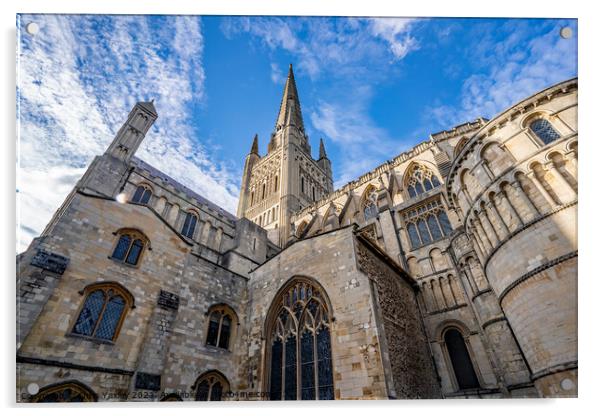 Norwich Cathedral, Norwich, Norfolk Acrylic by Chris Yaxley