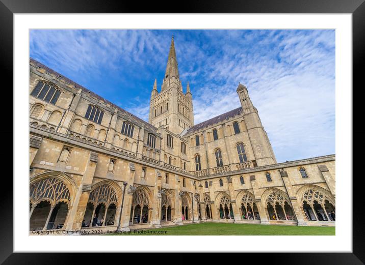 Norwich Cathedral, Norfolk Framed Mounted Print by Chris Yaxley