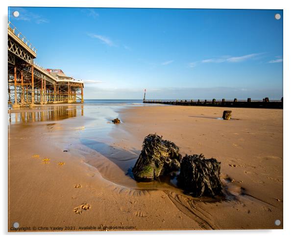 Cromer beach, North Norfolk Coast Acrylic by Chris Yaxley