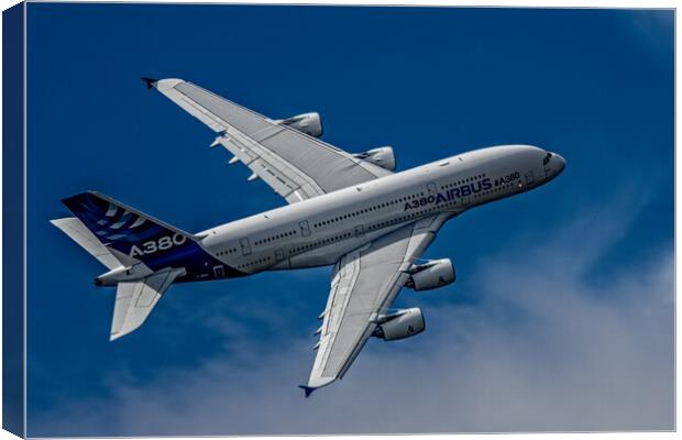 Airbus A380  Canvas Print by Chris Lord